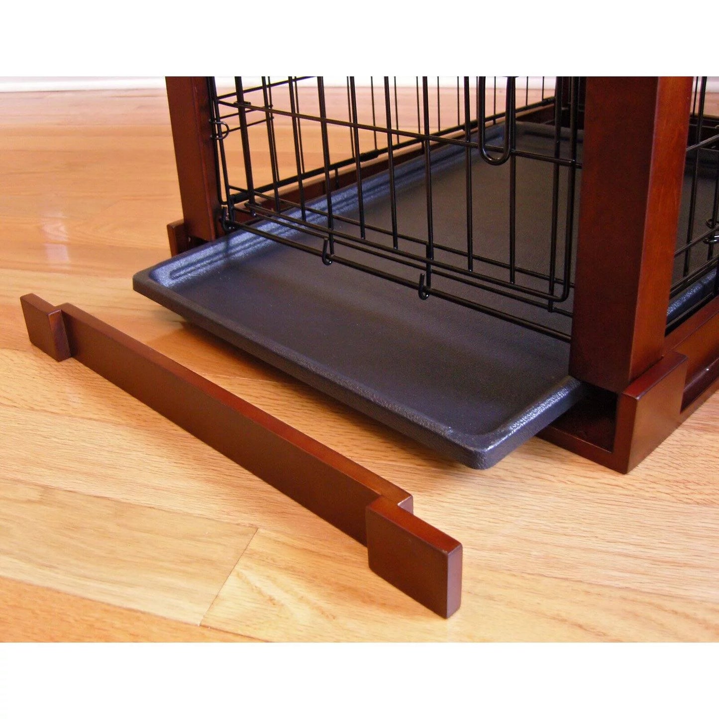 End Table Dog Crate, Mahogany, Small, 24L X 18W X 19H In.