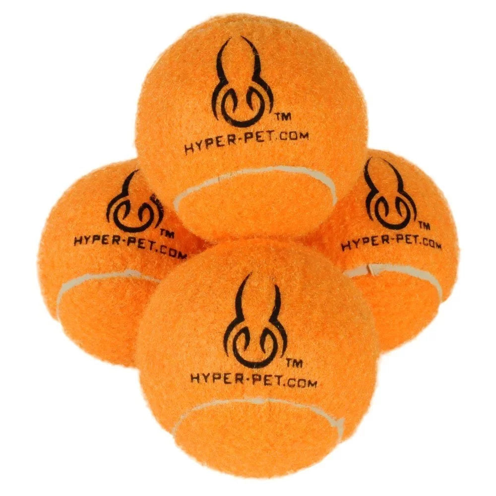 Tennis Balls Dog Fetch Toys for Small Medium Dogs, Orange, Pack of 4