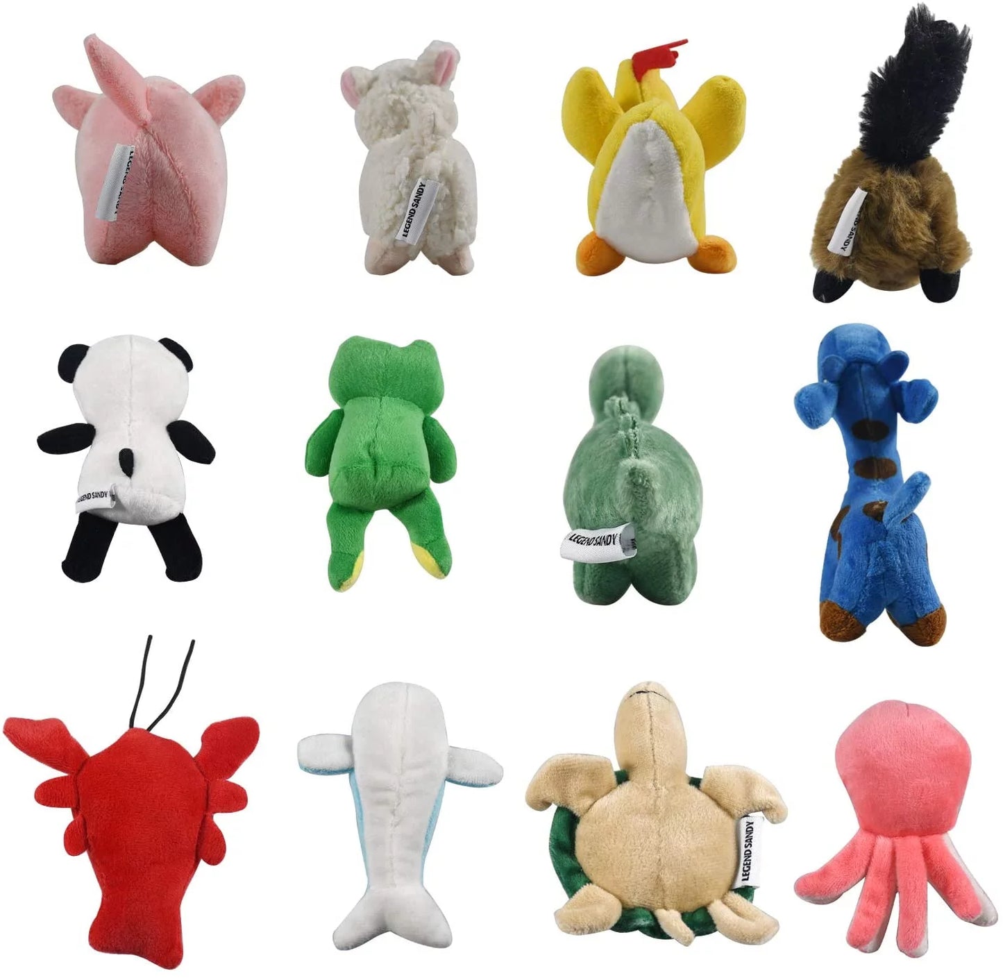 " Squeaky Plush Dog Toy Pack for Puppy, Small Stuffed Puppy Chew Toys 12 Dog Toys Bulk with Squeakers, Cute Soft Pet Toy for Small Medium Size Dogs"
