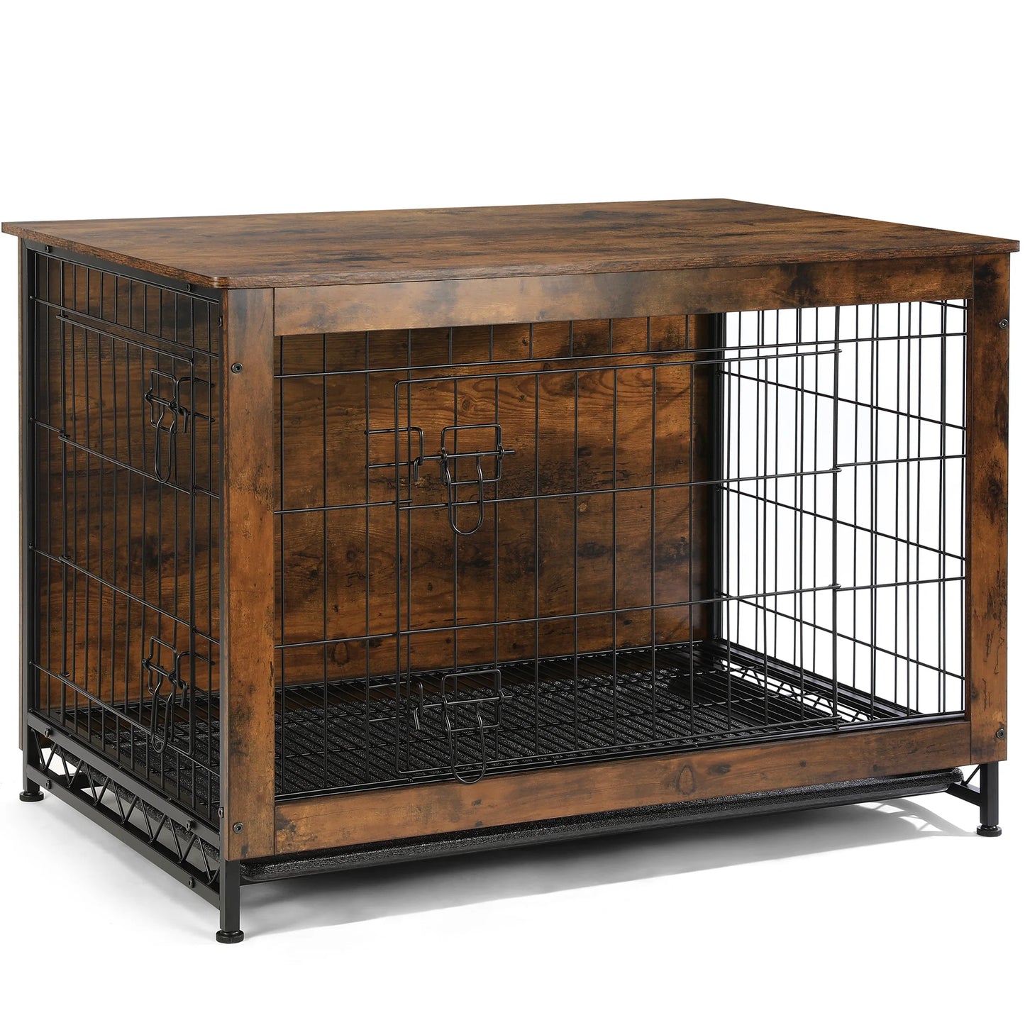 Dog Crate Furniture up to 70 Lbs for Large Dogs, Side End Table, Dog Kennel for Indoor