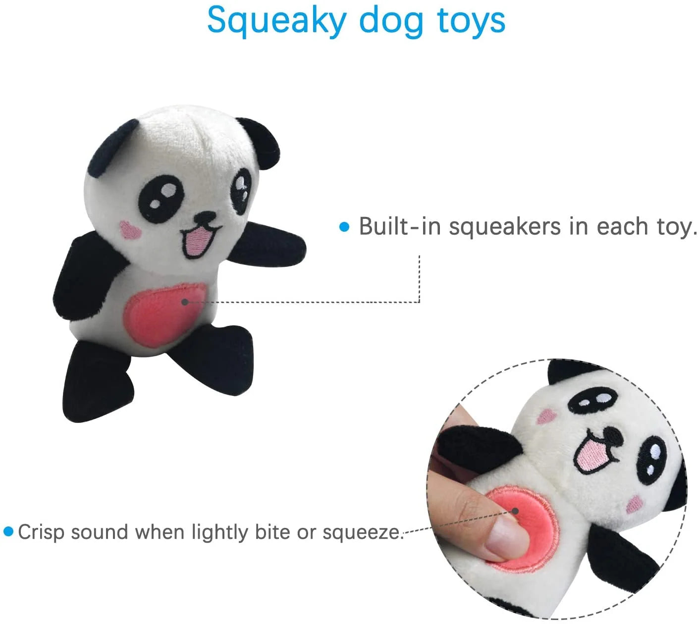 " Squeaky Plush Dog Toy Pack for Puppy, Small Stuffed Puppy Chew Toys 12 Dog Toys Bulk with Squeakers, Cute Soft Pet Toy for Small Medium Size Dogs"