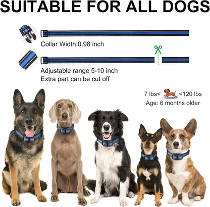 Bark Collar  Dog Bark Collar Rechargeable Shock anti Bark Collar with Beep Vibration Dog Shock Collar for Small Medium Large Dogs, Humane Dog Training Device with 5 Adjustable Sensitivity Levels
