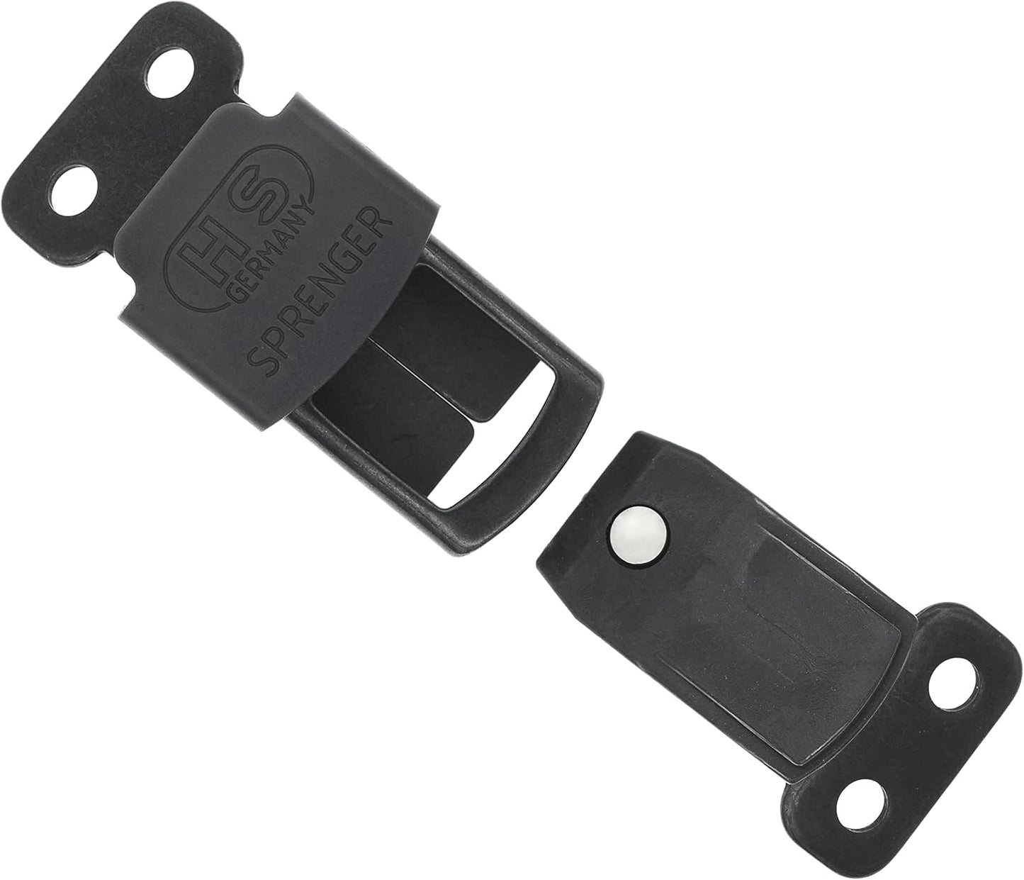 Black Stainless Steel Cliclock Buckle Quick Release Fastener for Dog Training Prong Collar for Small Medium Large Dogs Made in Germany (2.25Mm)