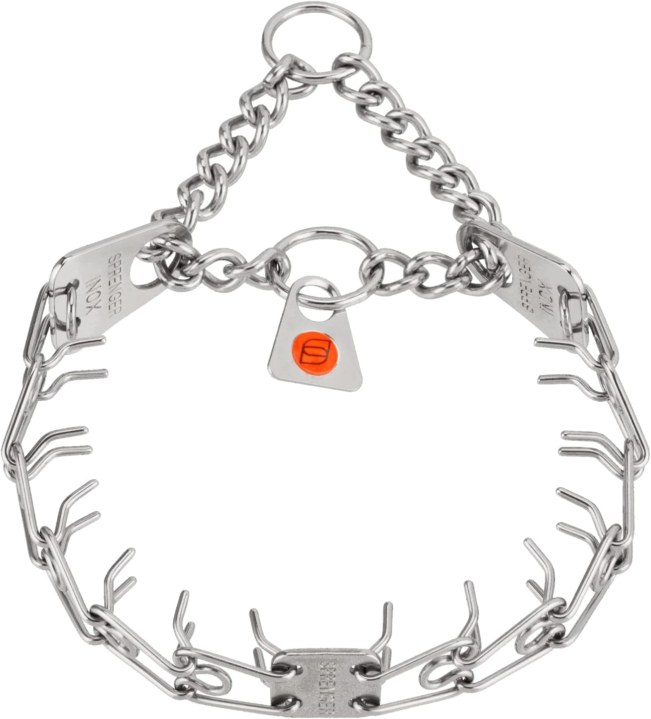Stainless Steel Prong Dog Training Collar Ultra-Plus Pet Pinch Collar No-Pull Collar for Dogs anti Pull Training Collar Made in Germany 2.25Mm X 16In Small