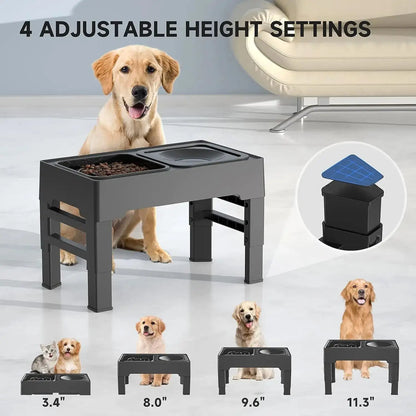 Elevate Your Pet'S Dining Experience with the Adjustable Elevated Pet Food and Water Bowl
