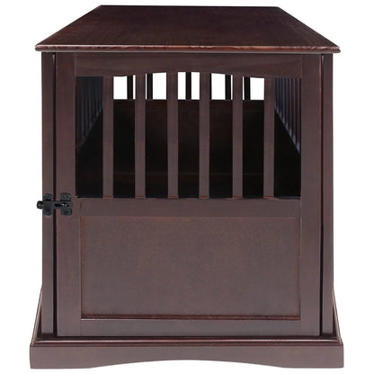 Pet Crate End Table-Espresso