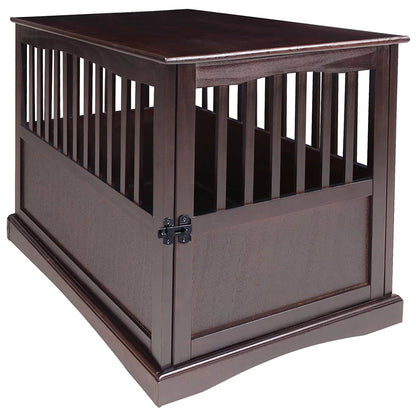 Pet Crate End Table-Espresso