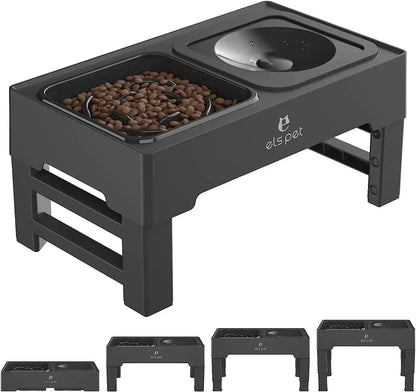 Elevate Your Pet'S Dining Experience with the Adjustable Elevated Pet Food and Water Bowl
