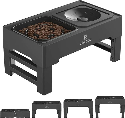Elevate Your Pet'S Dining Experience with the Adjustable Elevated Pet Food and Water Bowl
