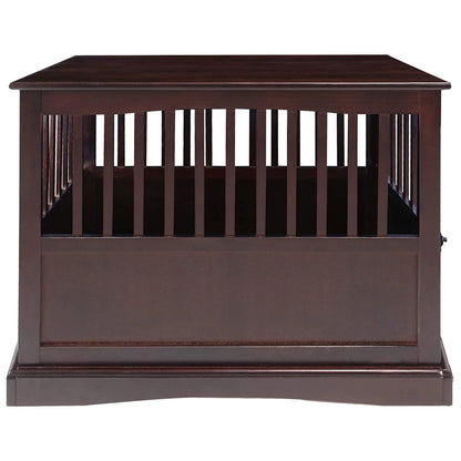 Pet Crate End Table-Espresso
