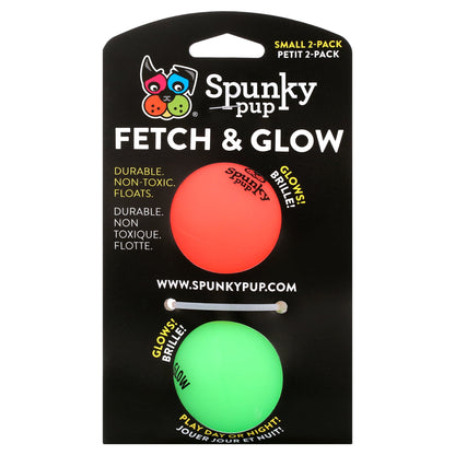 Fetch & Glow Ball Small 2-Pack Dog Toy