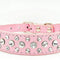 Bling Rhinestone PU Leather Crystal Diamond Pet Dog Cat Puppy Collar Black S M L Xl(Pink,S)