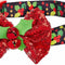 Christmas Holly Adjustable Dog Collar with Bowtie - Dog Collars for Small Dogs, Holiday Dog Collars, Christmas Collar for Dogs - Small Dog Collars for Female Dogs, 12-16" Neck