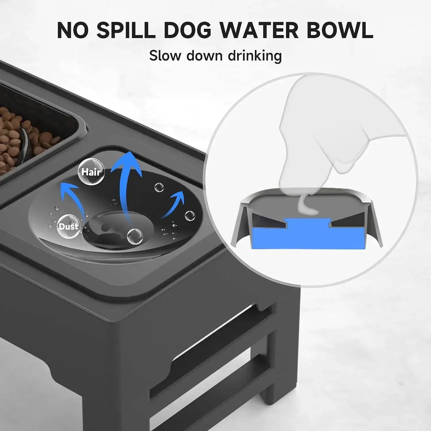 Elevate Your Pet'S Dining Experience with the Adjustable Elevated Pet Food and Water Bowl