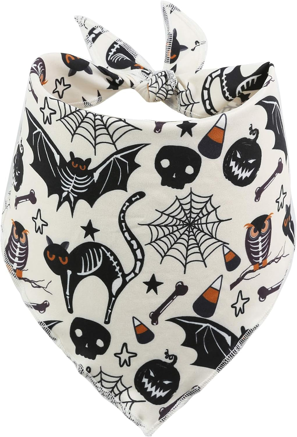 2 Pack Halloween Bandana for Dogs,Triangle Bibs Pet Scarf for Dogs