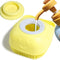 Pet Bath Brush Dog Bath Brush Shampoo Dispenser Soft Silicone Dog Bathing Brush Dog Shampoo Brush Scrubbers for Cats and Dog Shower Brush Grooming (Yellow)