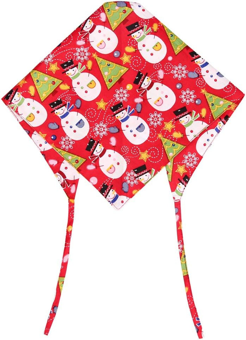 3 Pack Christmas Dog Bandana Reversible Triangle Bibs Scarf Accessories for Dogs Cats Pets Large