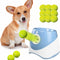 Automatic Dog Toy Ball Launchers for Dog, Tennis Ball Thrower 10-30 Ft Adjustable Distance Outdoor Indoor Use, Interactive Tennis Launcher Toy with 12 Balls for Small and Medium Dogs