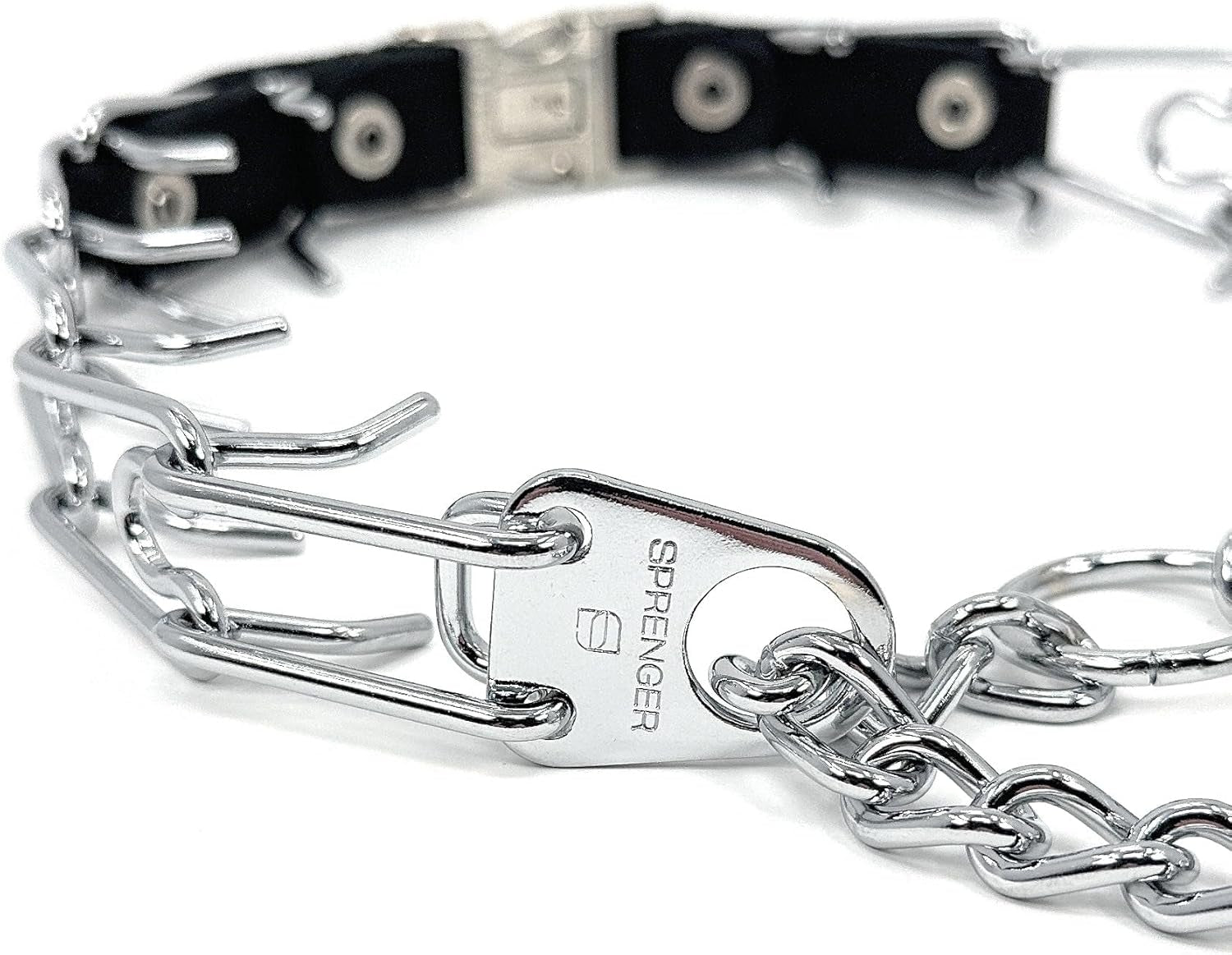 Prong Collar for Dogs Training – Quick Release Buckle & Swivel Ring for Easy Use – Made of Durable Steel Chrome Plated in Germany– 3.0Mm Prongs for Large Dogs with 20-26" Neck