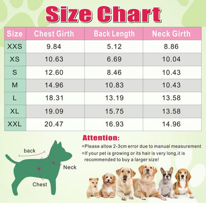 Dog Hoodie, Dog Clothes 4 Legs Sweatshirt Security Hoodies Jumpsuit Soft & Warm Sweater Outfit Pullover Dog Winter Coat, Dog Hoodies for Small Medium Large Dogs Cats Apparel(Pink,S)